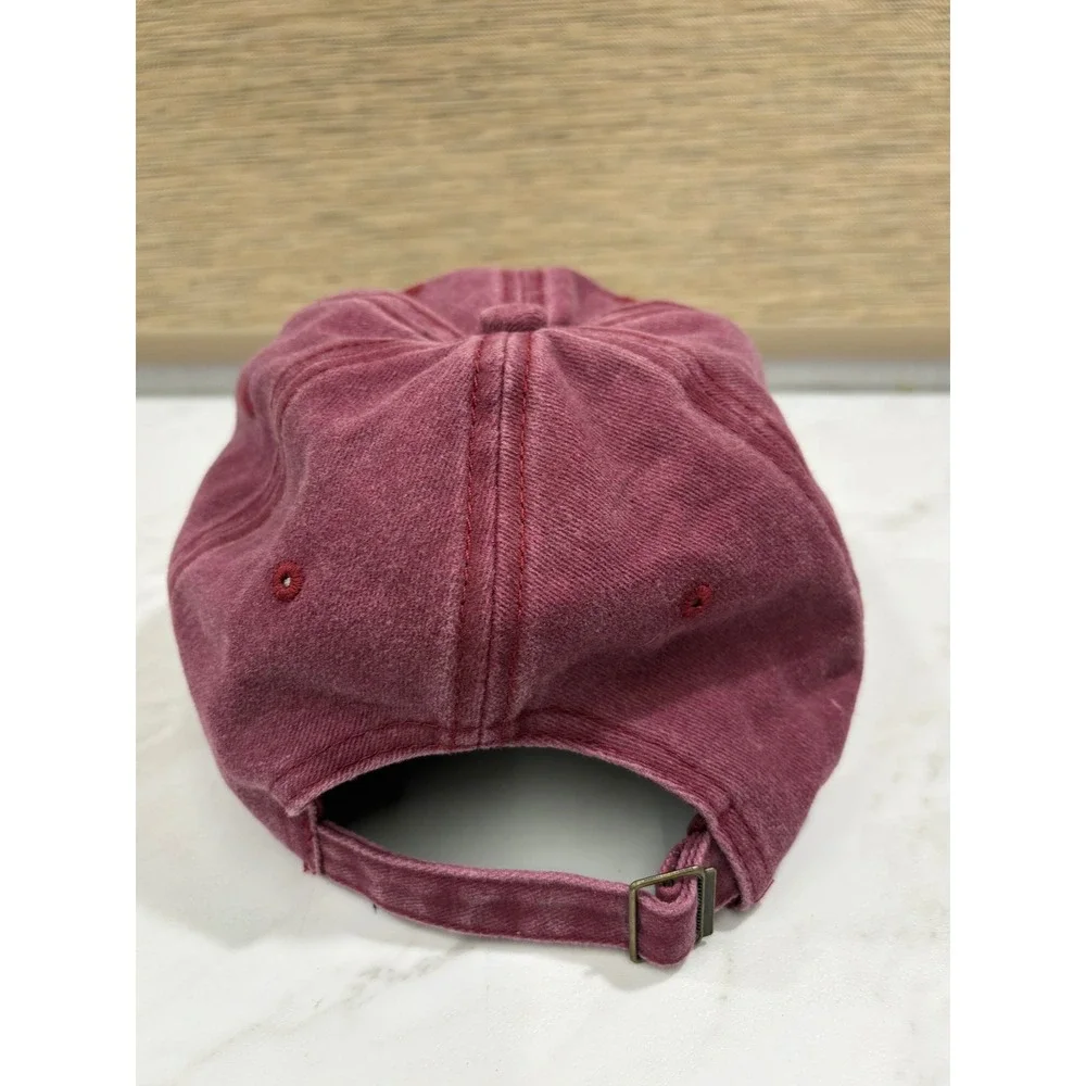 Cottagecore Retired 2025 Hat Women OS Burgundy Floral Dad Cap Leisure